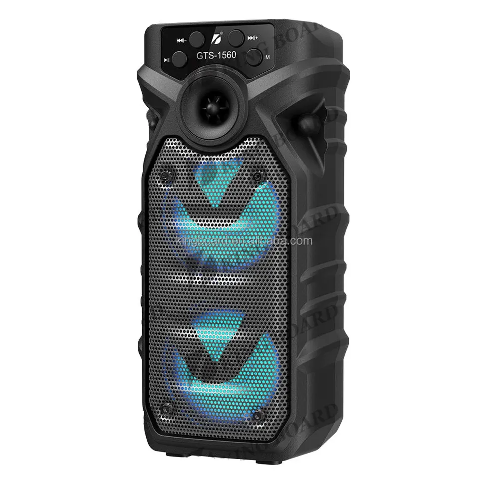خرید اسپیکر GTS-1560 | بلوتوثی قابل حمل با نور RGB