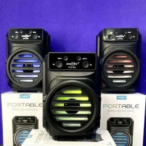 اسپیکر بلوتوثی GTS-1961 جی تی اس | قابل حمل با نور RGB